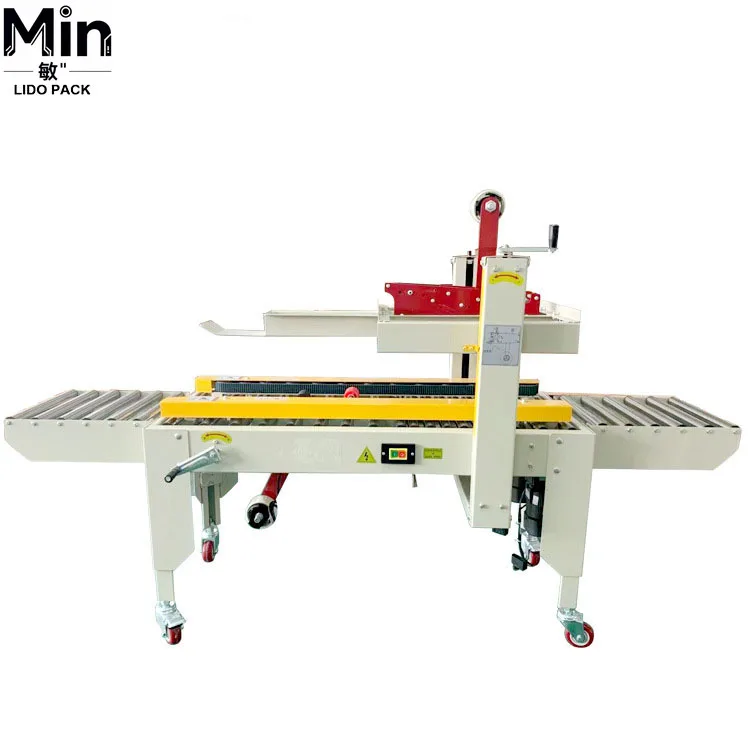 Semi Automatic High Speed Box Sealing Machine Small Carton Sealer for Packaging Line Industrial Packing Production Use