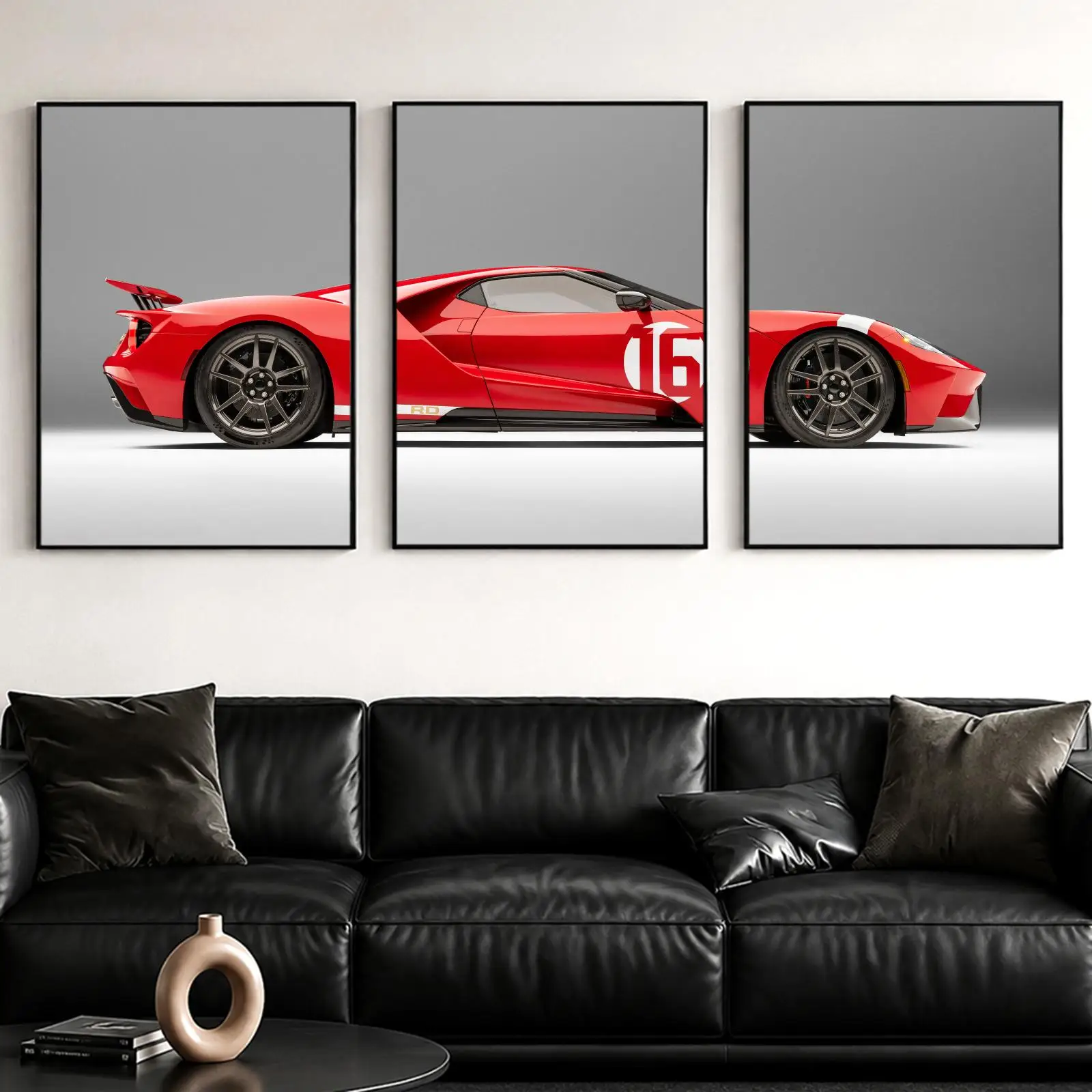 Retro GT Coupe Painting Calligraphy Canvas Poster Set Wall Art Prints for Bedroom Living Room Home Decor Art Gift