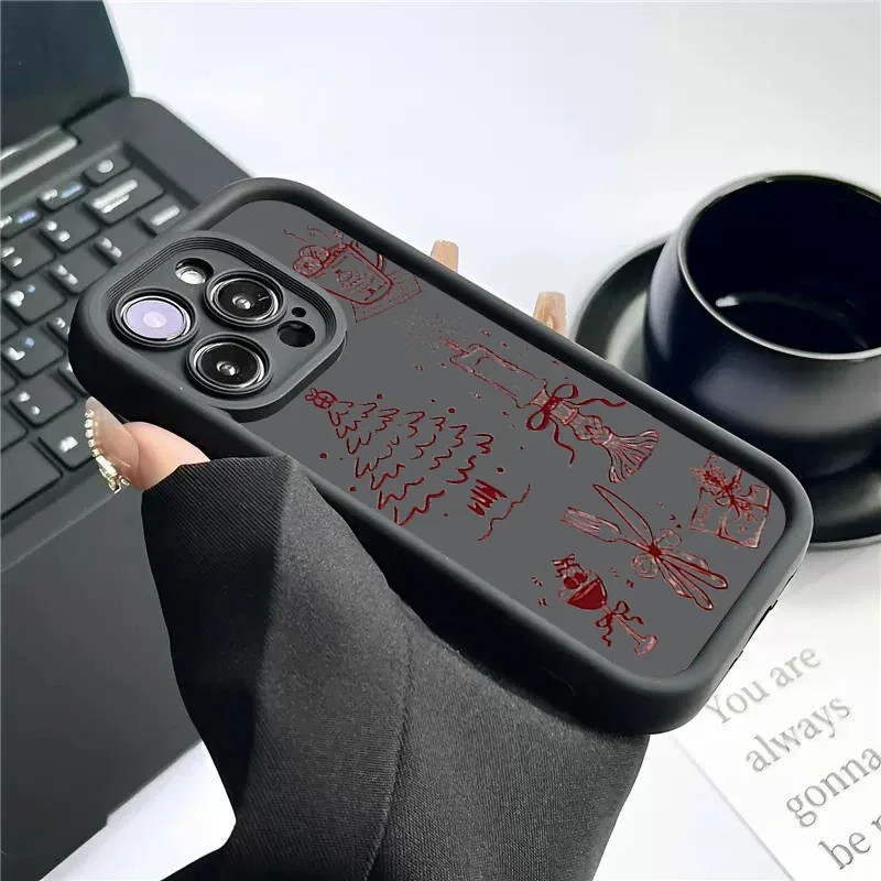 INS Xmas decorations case for SAMSUNGA03s/A04e/A05s/A10s/A22/A23/A24/A25 5G A31/A32/A34/A35/A50/A51/A52/A54 5G/A55 5G/A71/S24+