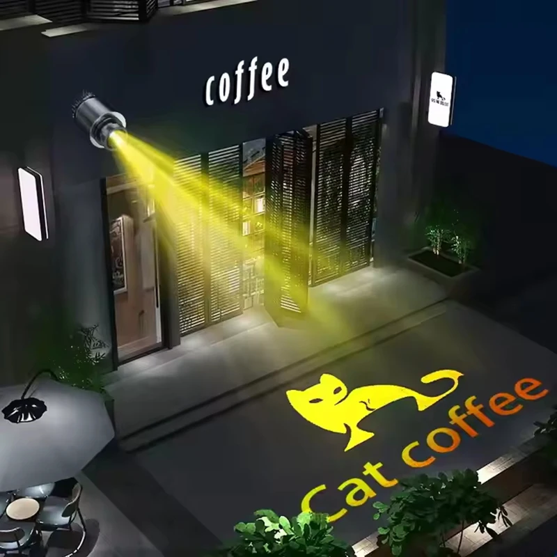 GOBO 40 واط مصباح الإعلان التجاري علامات Led ديناميكية جدار الإسقاط في الهواء الطلق IP67 مقاوم للماء HDBright بيع المصنع مباشرة