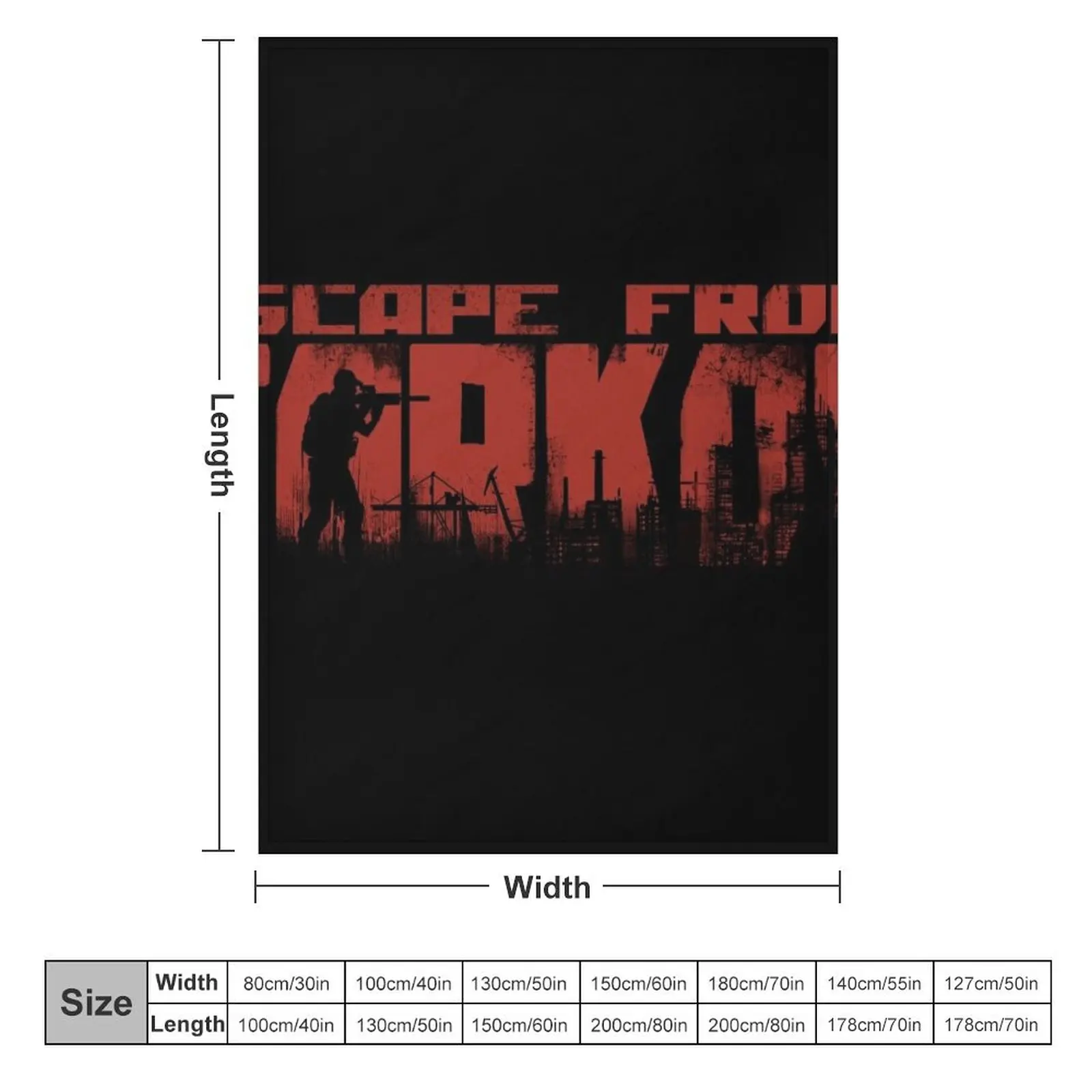 Escape from tarkov red Throw Blanket Moving Beach Travel Blankets