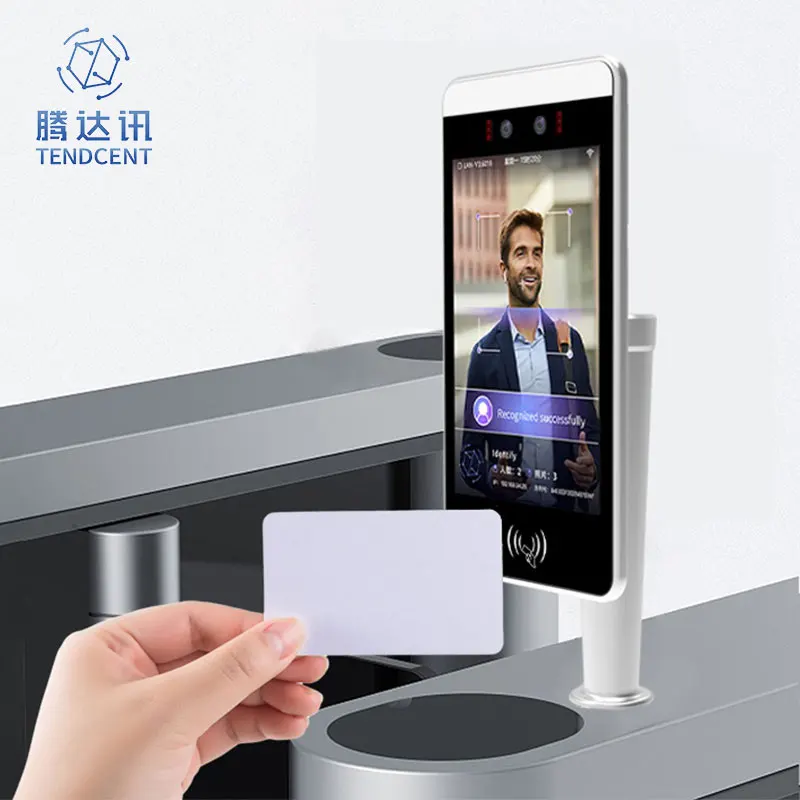 Tendcent Biometric Facial Recognition Security System with Android 11 LCD Screen NFC Card Customizable Access Control Attendance