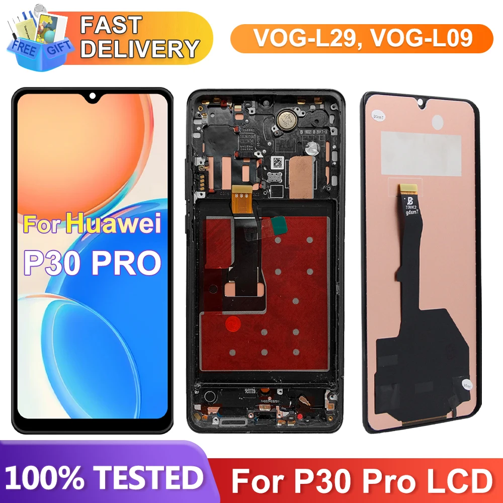 Pantalla TFT P30 Pro para Huawei P30 Pro VOG-L29 VOG-L09 pantalla Lcd montaje de digitalizador con pantalla táctil reemplazo probado