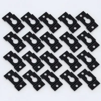 

20pcs Keyhole Speaker Hangers Heavy Duty Iron Wall Mount Brackets For Speakers Shelves Pictures Audio Box Cabinet Hardware