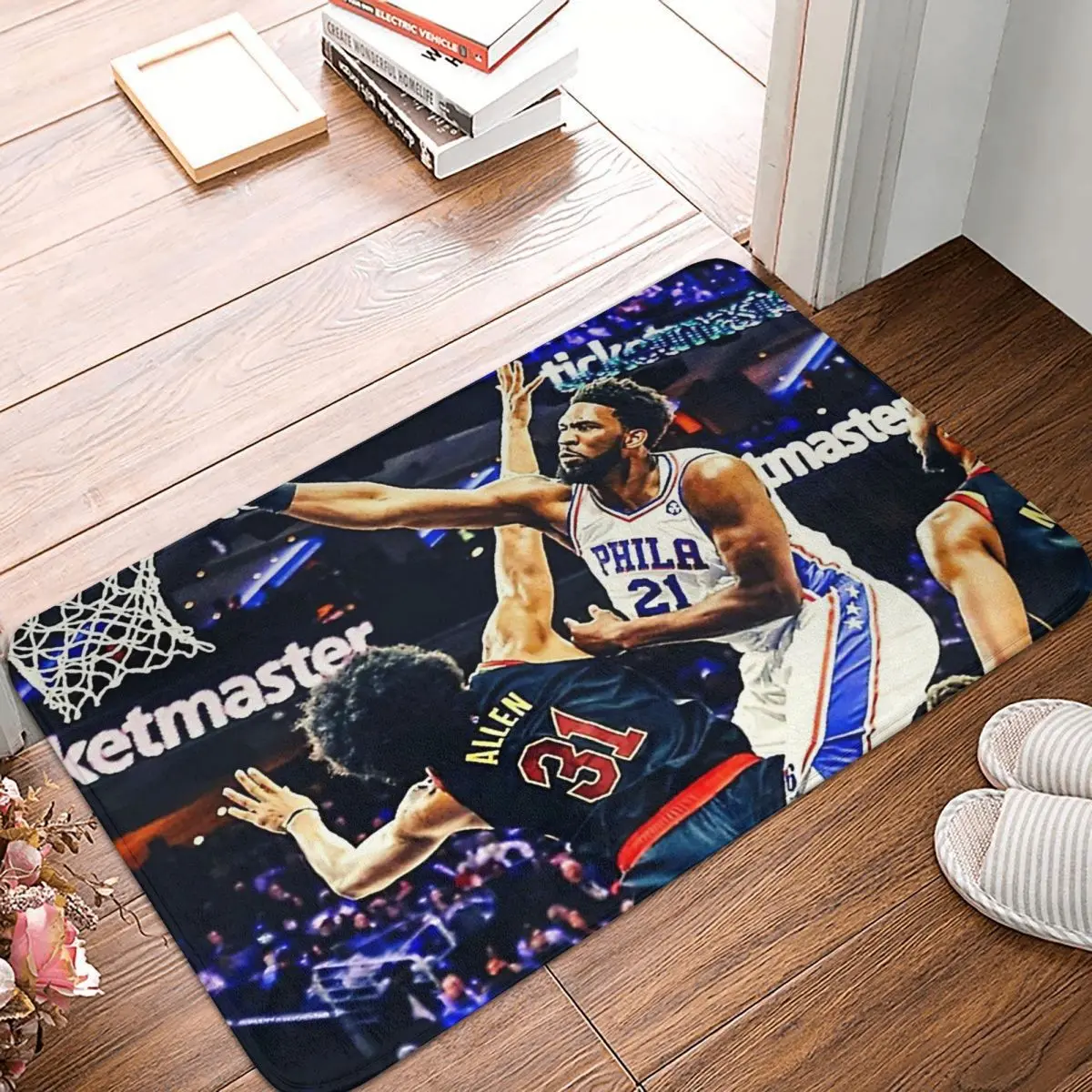 Joel Embiid Doormat Rug carpet Mat Footpad Bath mat Non-slip toilet Balcony Parlor durable Washable