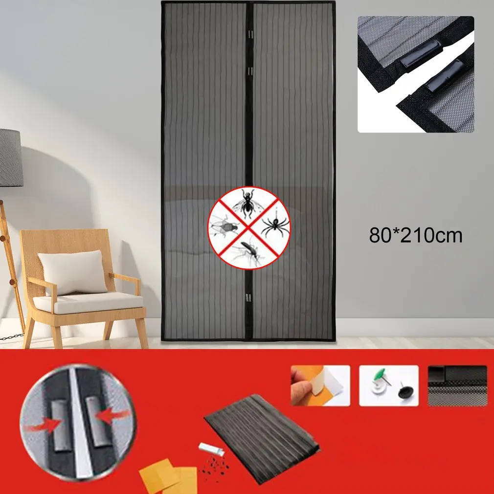 Moskito Net Vorhang Magneten Tür Mesh Insekt Sandfly Netting mit Magneten auf Der Tür Mesh Screen Hand Freies Moskito Repeller