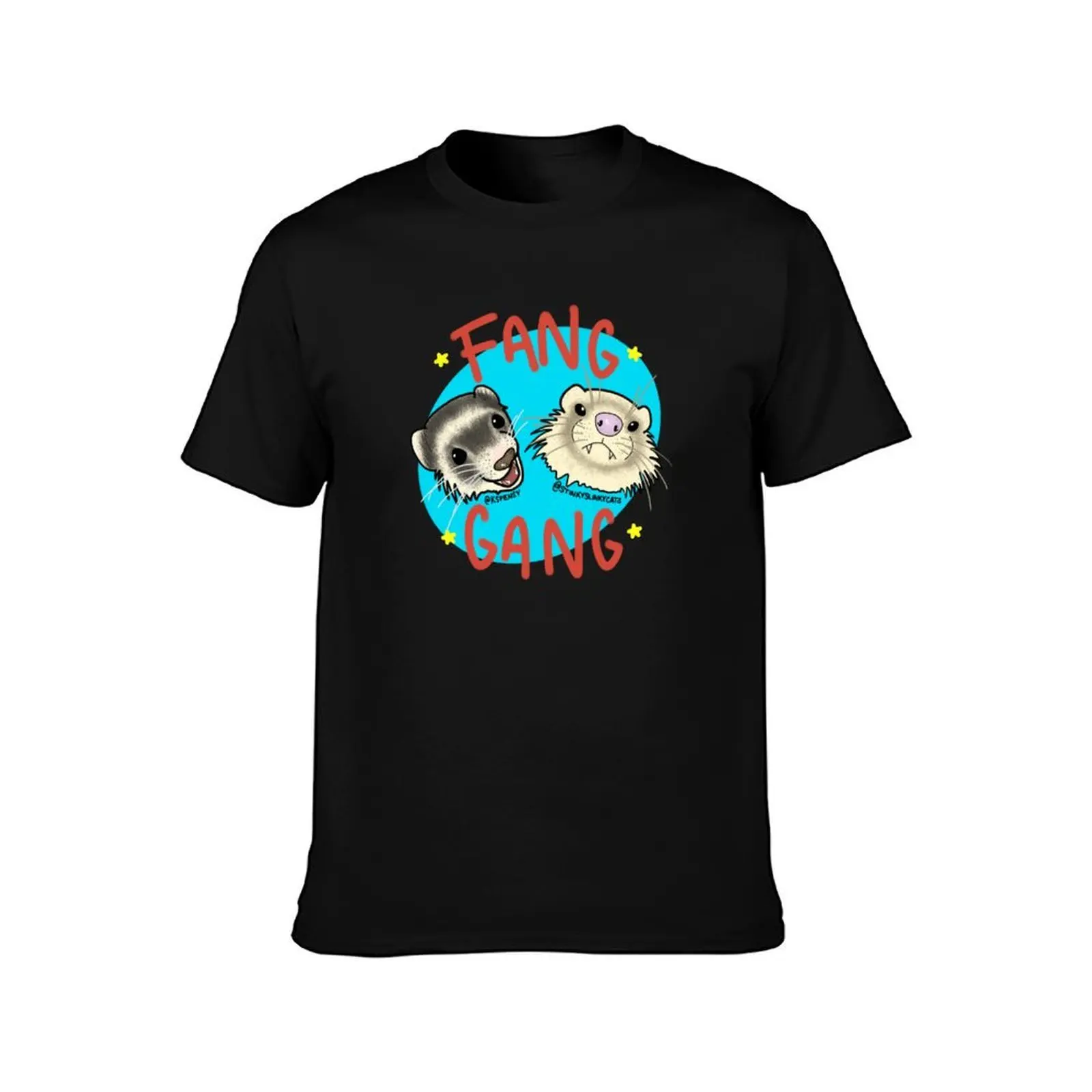 Fang Gang Ferrets T-Shirt Soft Anti-Shrink Cotton Tee T-Shirt