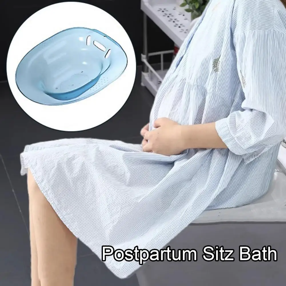 Space-saving Sitz Bath Universal Sitz Bath Comfortable Hemorrhoids Sitz Bath with Wide Seating Area Anti-overflow for Ultimate