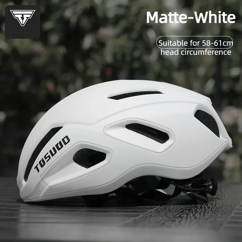 

TOSUOD Cycling Safety Helmet Lightweight Bicycle Helmet with Integrated Edge Smooth Buckle Removable Comfortable Liner