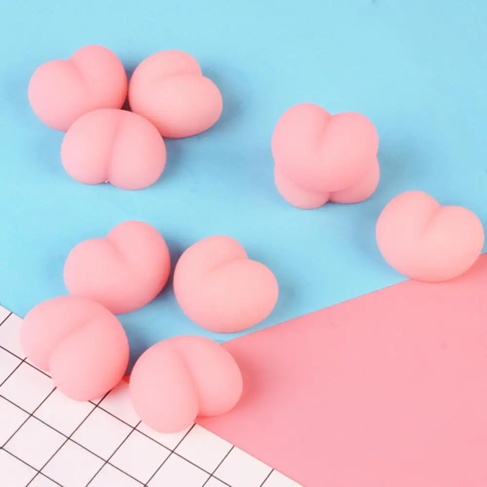 

Набор антистрессовых игрушек TPR (5/10/20 шт.) в форме розовых ягодиц, медленно расширяющиеся мягкие фиджет-игрушки для снятия стресса и тревоги