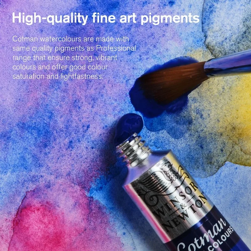 8ml/21ml Winsor & Newton Cotman Watercolor Paint High Quality, Yet Affordable, Delivering Trusted Performance Good Transparency