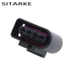 1 Set 4 Pin Female Automotive Waterproof Connector Ignition Coil Wire Harness Plug 8K0973724 For Audi A4 A6 VW Golf Passat Skoda