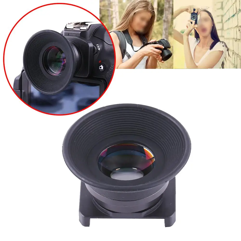 5X Fixed Focus Viewfinder Zoom Magnifier Eyepiece Eyecup for DSLR Camera - Plastic Material