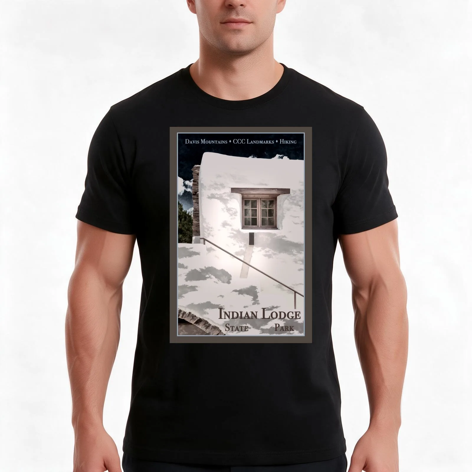 Indian Lodge State Park - TX T-Shirt Summer Casual Cotton Tee Oversized Streetwear Tops Vintage Graphic Print 100% Cotton