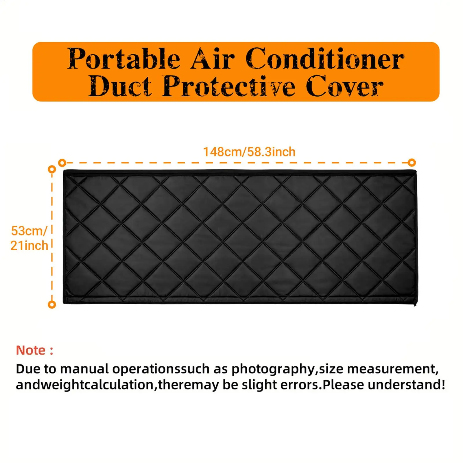 Portable Air Conditioner Hose Insulation Quilted Thermal Cover for Exhaust Vent Pipe Waterproof Outer Fabric Thick Inner Lining view 6
