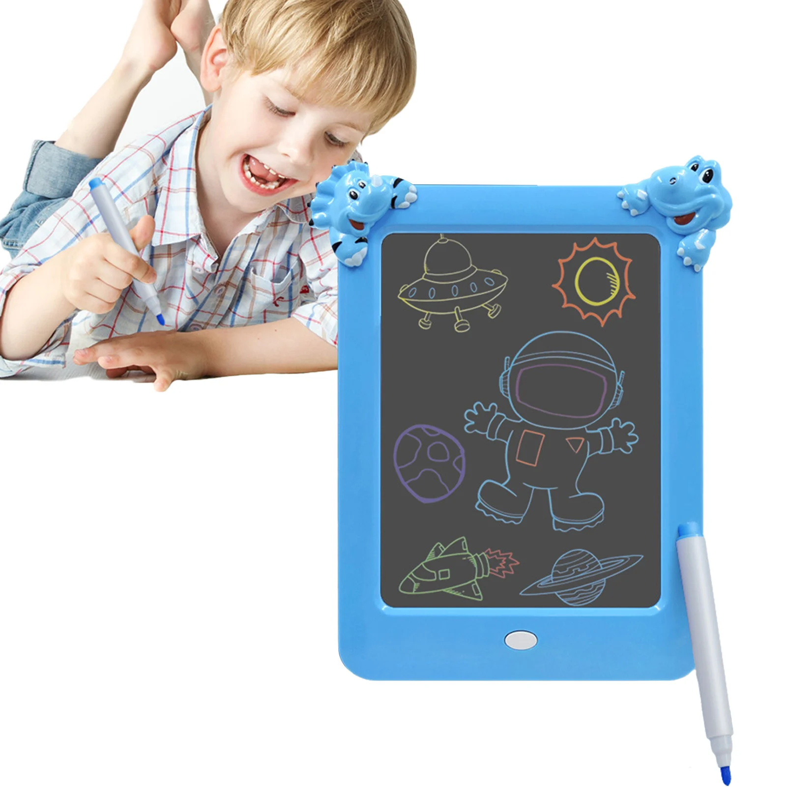 Magnetic Drawing Board LCD Writing Tablet For Kids LCD Colorful Toddler Scribbler Board Erasable Fluorescent Writing Tablet For