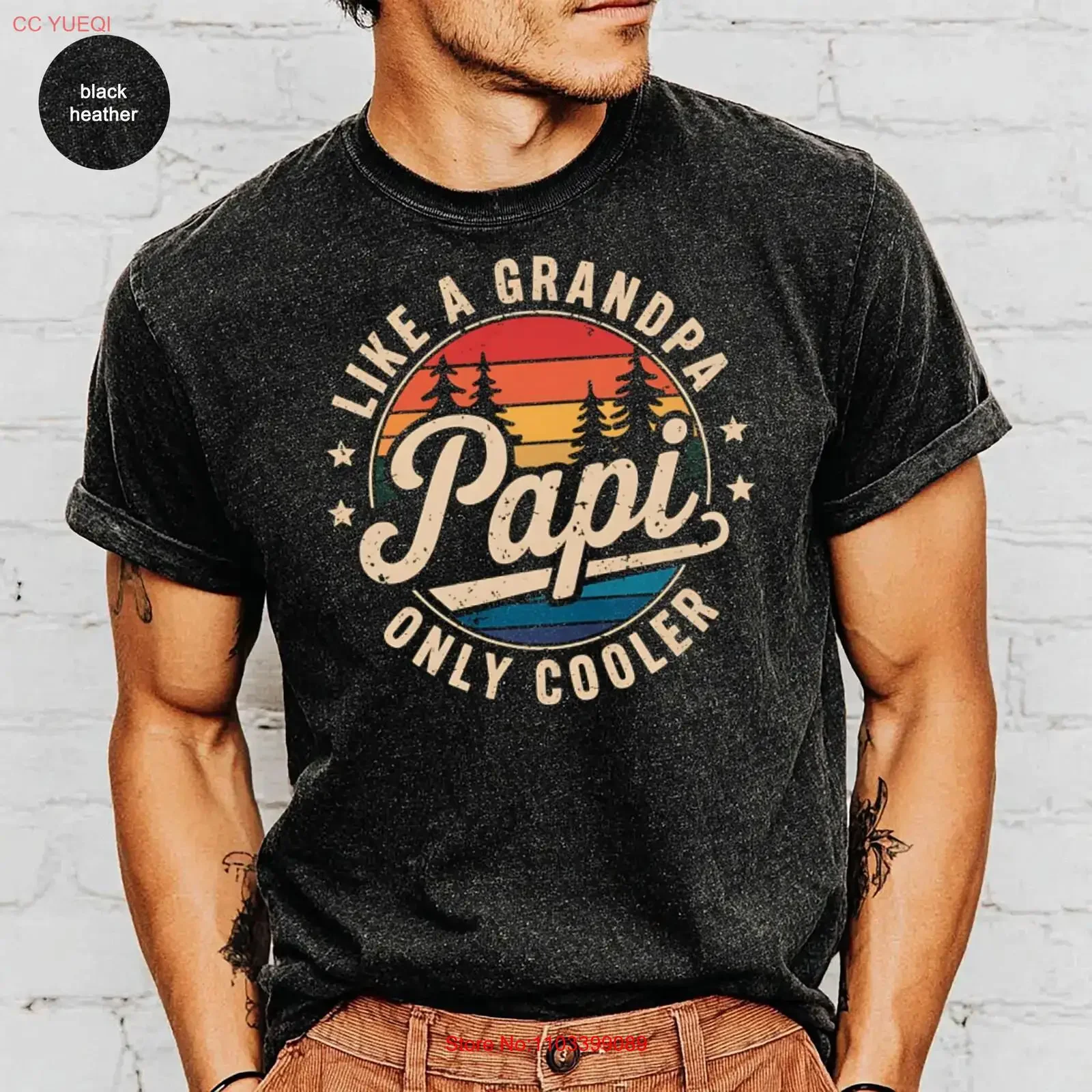 Футболка Papi T-Shirt «Как дедушка, только круче» — лучшая из всех, к Дню отца. Ретро-винтажный дизайн с эффектом потертости, модная, унисекс, мягкая и удобная.