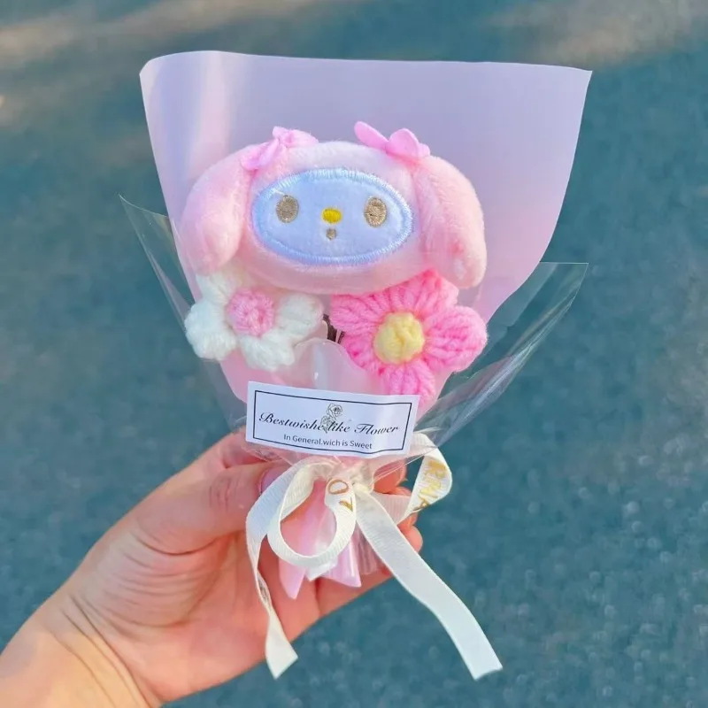 سينامورول ماي ميلودي أنيمي Kawaii سانريو الأطفال باقات الزهور قلادة لطيف الكرتون كورومي هدايا عيد ميلاد للفتيات