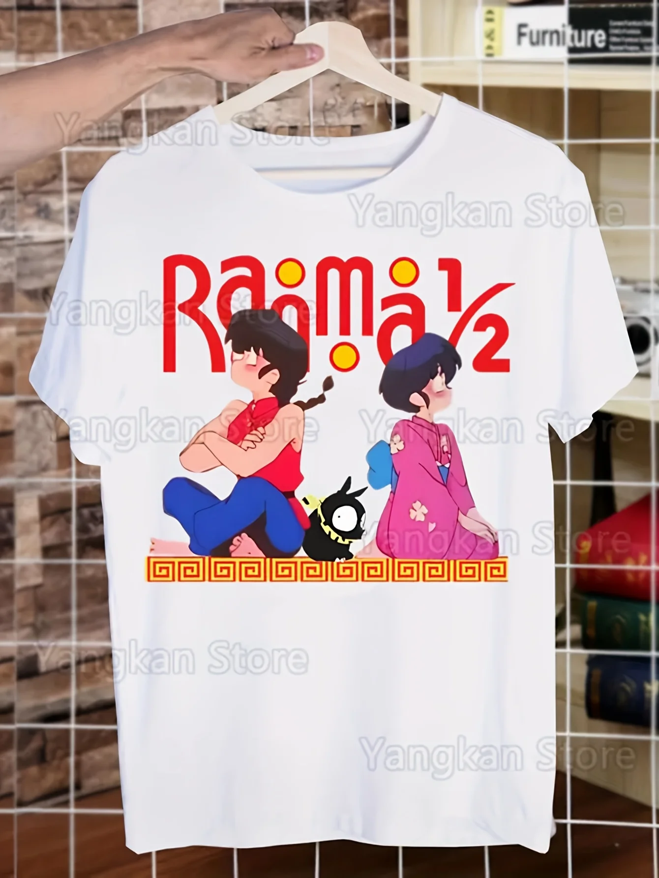 

Ranma 12 T-shirts Summer Men/Women Hip Hop Funny Print Ranma 1⁄2 Tshirt Streetwear T Shirt Short Sleeve Tee Top