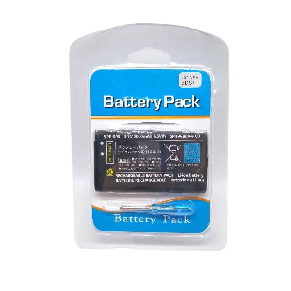SPR-003 SPR003 SPR 003 2000mAh Rechargeable Li-ion Battery For Nintendo 3DS ll 3DSLL 3DSXL with tool packet