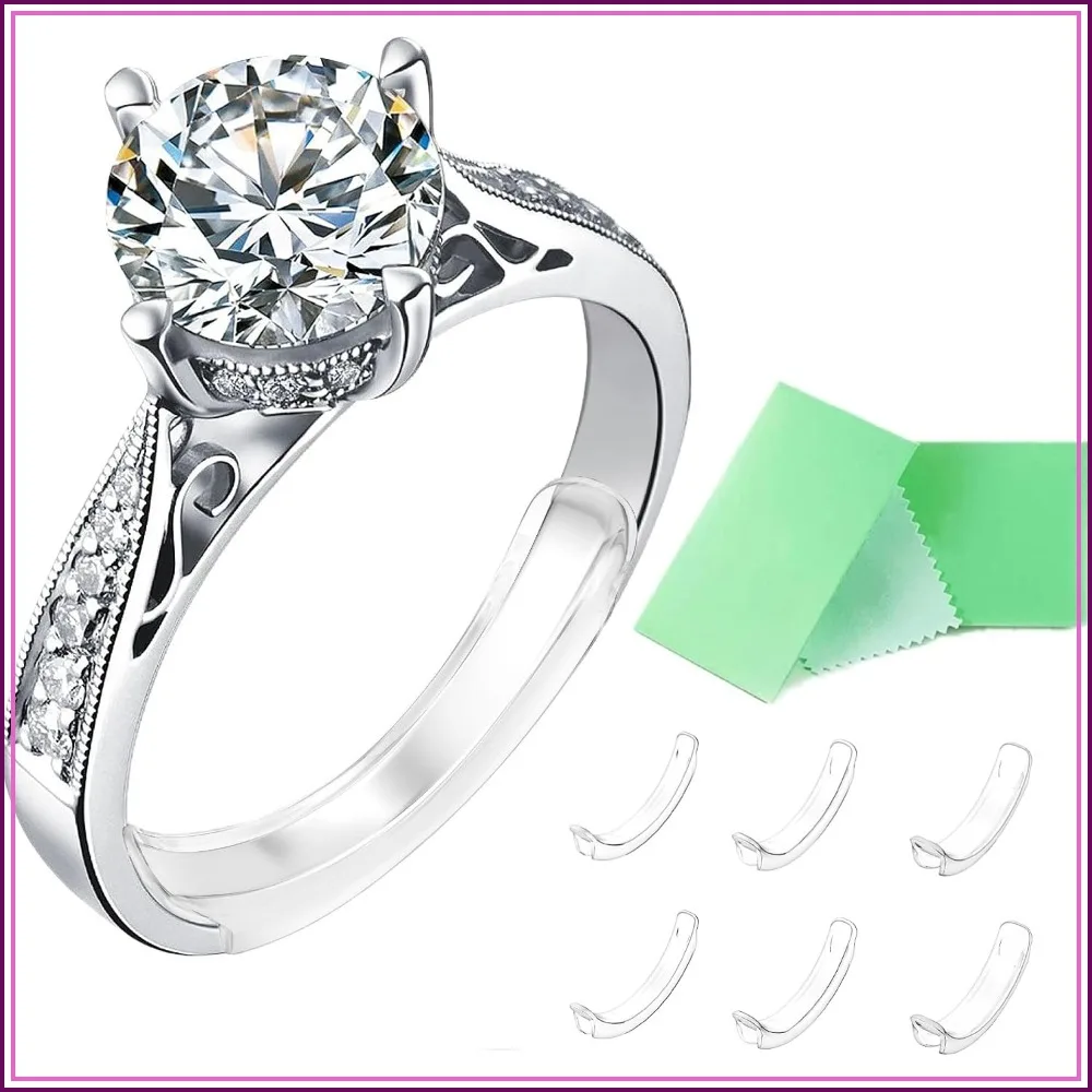 Invisible Ring Size Adjuster for Loose Rings, Fit Any Rings, Assorted Sizes