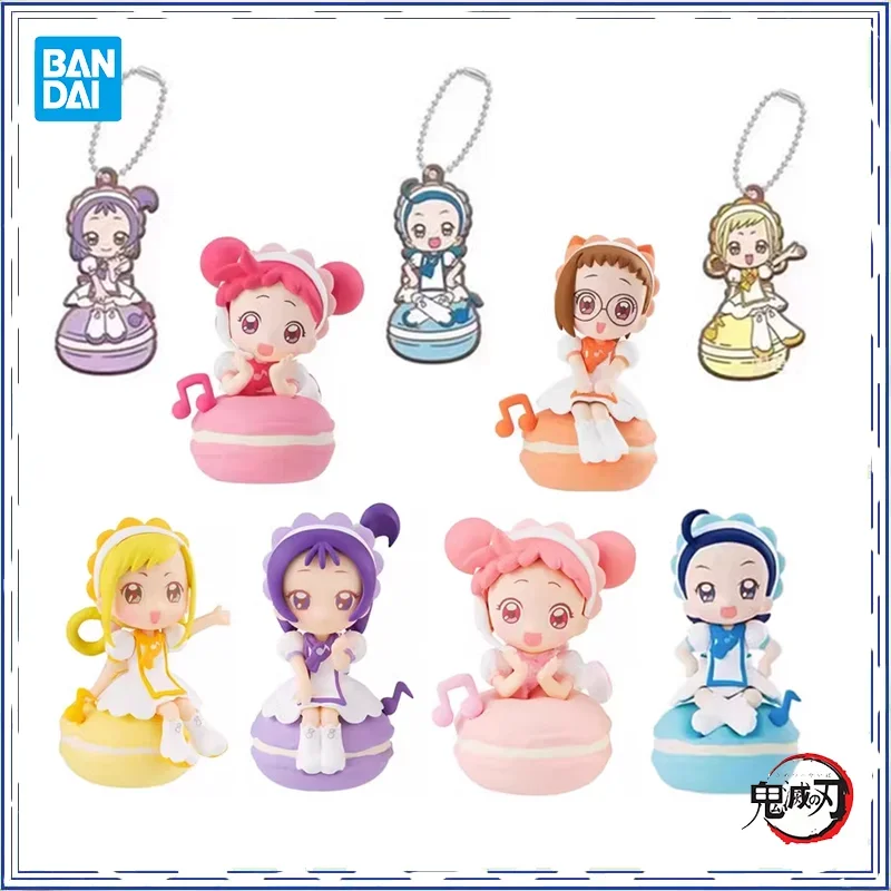 BANDAI Gashapon capsule toys Magical DoReMi Asuka Momoko Harukaze DoReMi Rubber pendant Anime Figures Original