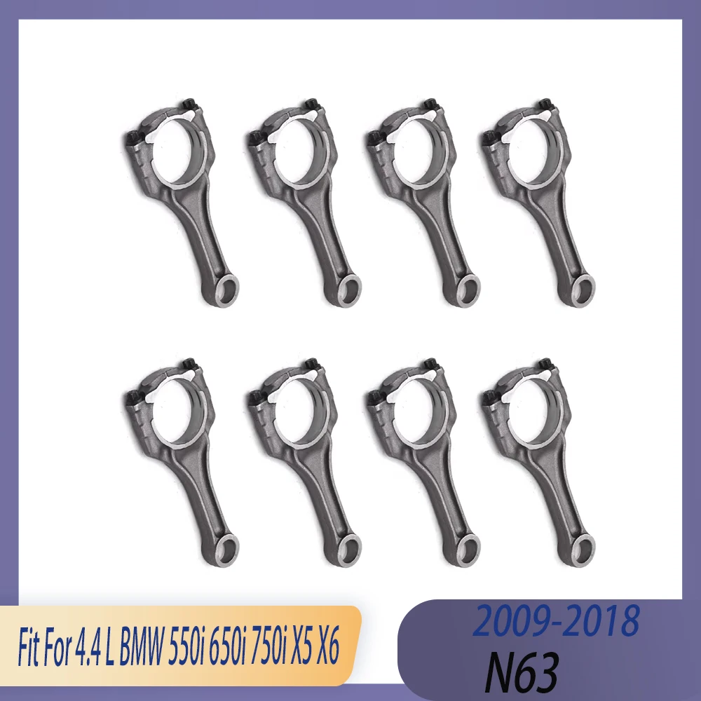 99MM / 103MM N63 N63B44 N63B44A N63B44B Connecting Rod Kit Fit 4.4 L GAS 09-18 For BMW 550i 650i 750i X5 X6 Con-rod