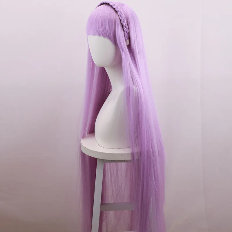 Peruka do cosplayu FGO/Fate Sakura Tohsaka w kolorze jasnoniebieskim i fioletowym z prostymi włosami