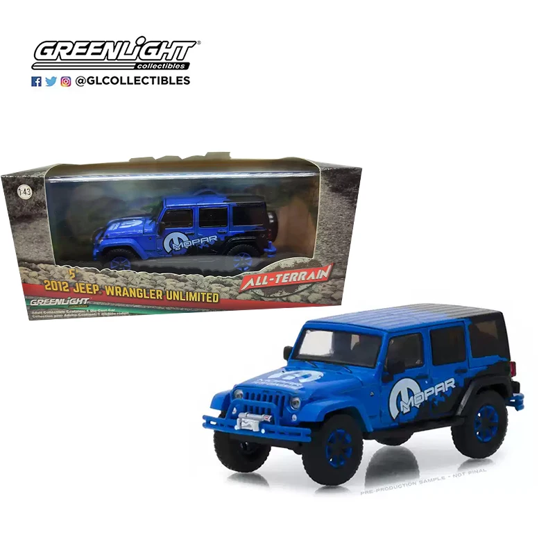 

Greenlight 1/43 Proportion 2012 Wrangler Off-road Version Series Diecast Model Alloy Car Child Christmas Gift Collect Ornaments