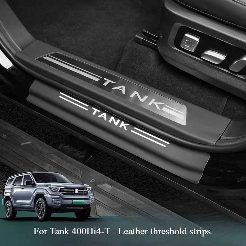 

For Tank 400Hi4-T After The Threshold Strips Are Modified Interior of The Guard Plates Are Equipped with Leather Protective Pads