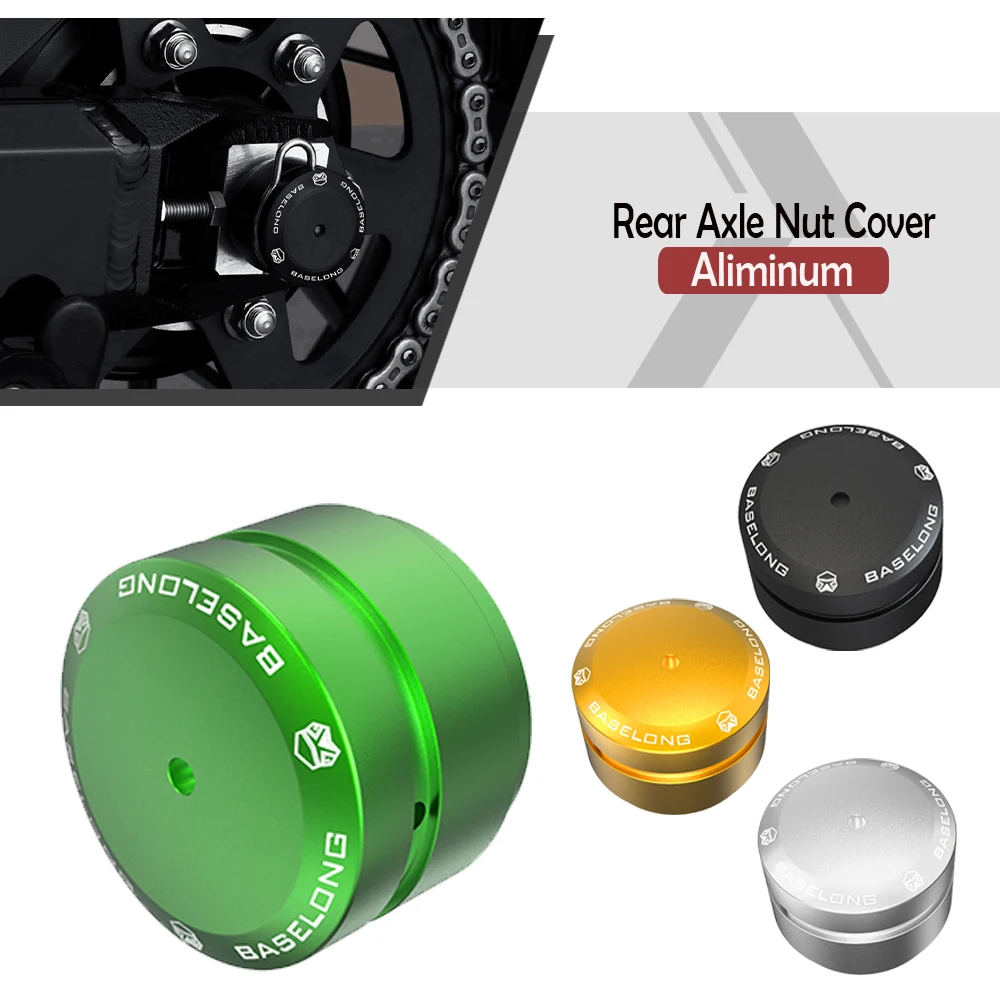 

Z900RS Rear Axle Nut Cover For Kawasaki Z900RS SE CAFE Performance Rear Axle Sliders Axle Cap ZR900 RS Swingarm Nut Protectors