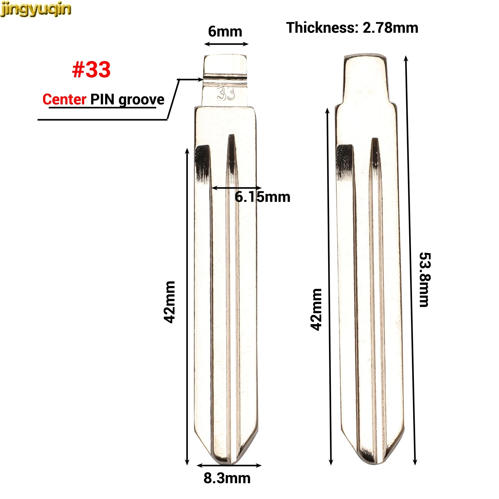 Jingyuqin No.92 137 Metal odwróć zdalny klucz samochodowy puste dla Ssangyong Actyon C200 Korando nowy S170 KYRON REXTON Uncut Switchblade