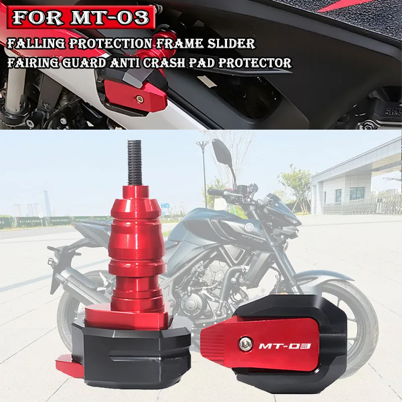 

High Quality Motorcycle Crash Protector CNC Engine Cover Frame Sliders Hot For MT-03 MT03 MT 03 2015-2019