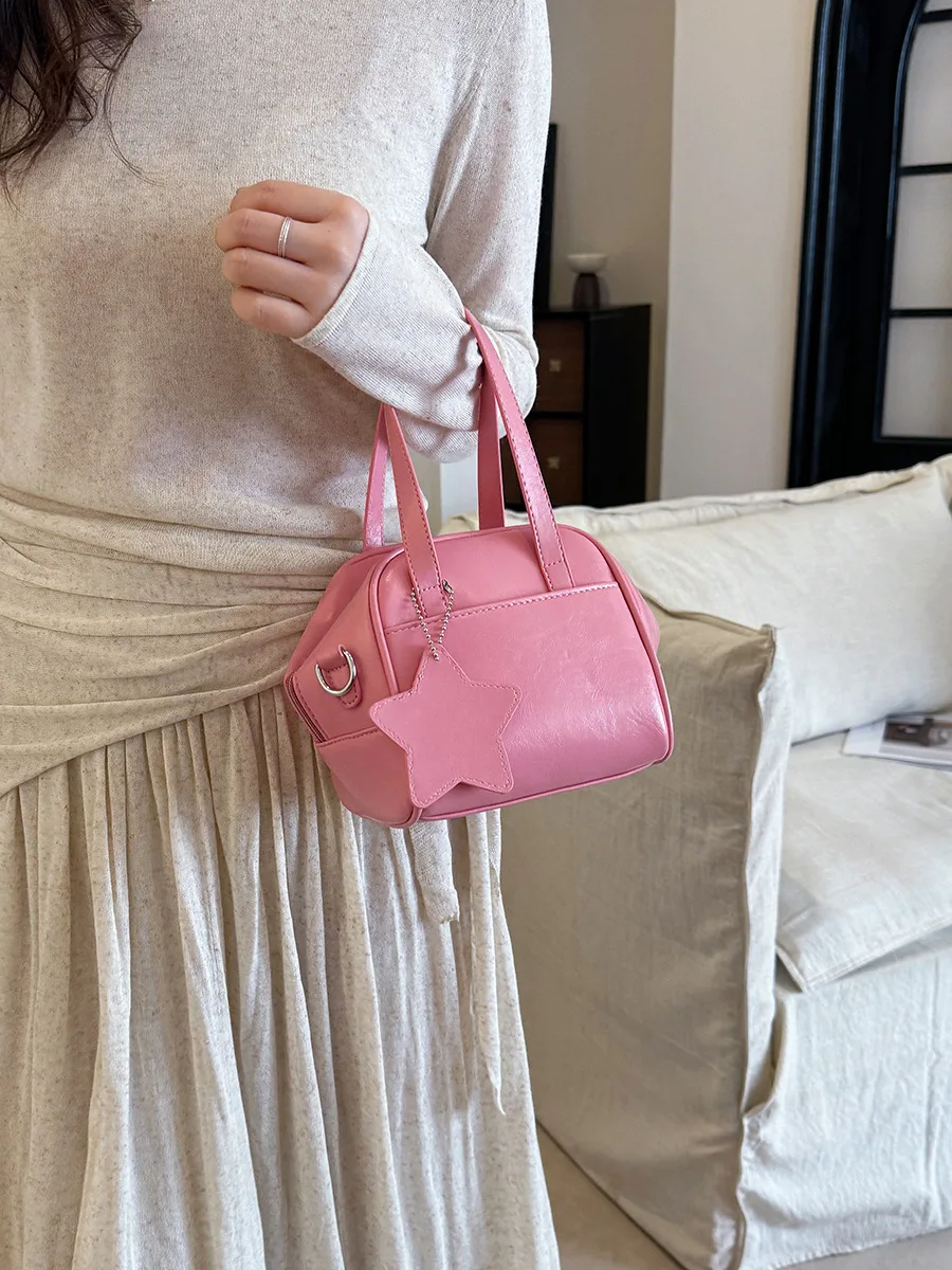 

Spring Summer New Women's Crossbody Bag Casual Fashionable Luxurious Design Solid Color Versatile Commute Square Handbags