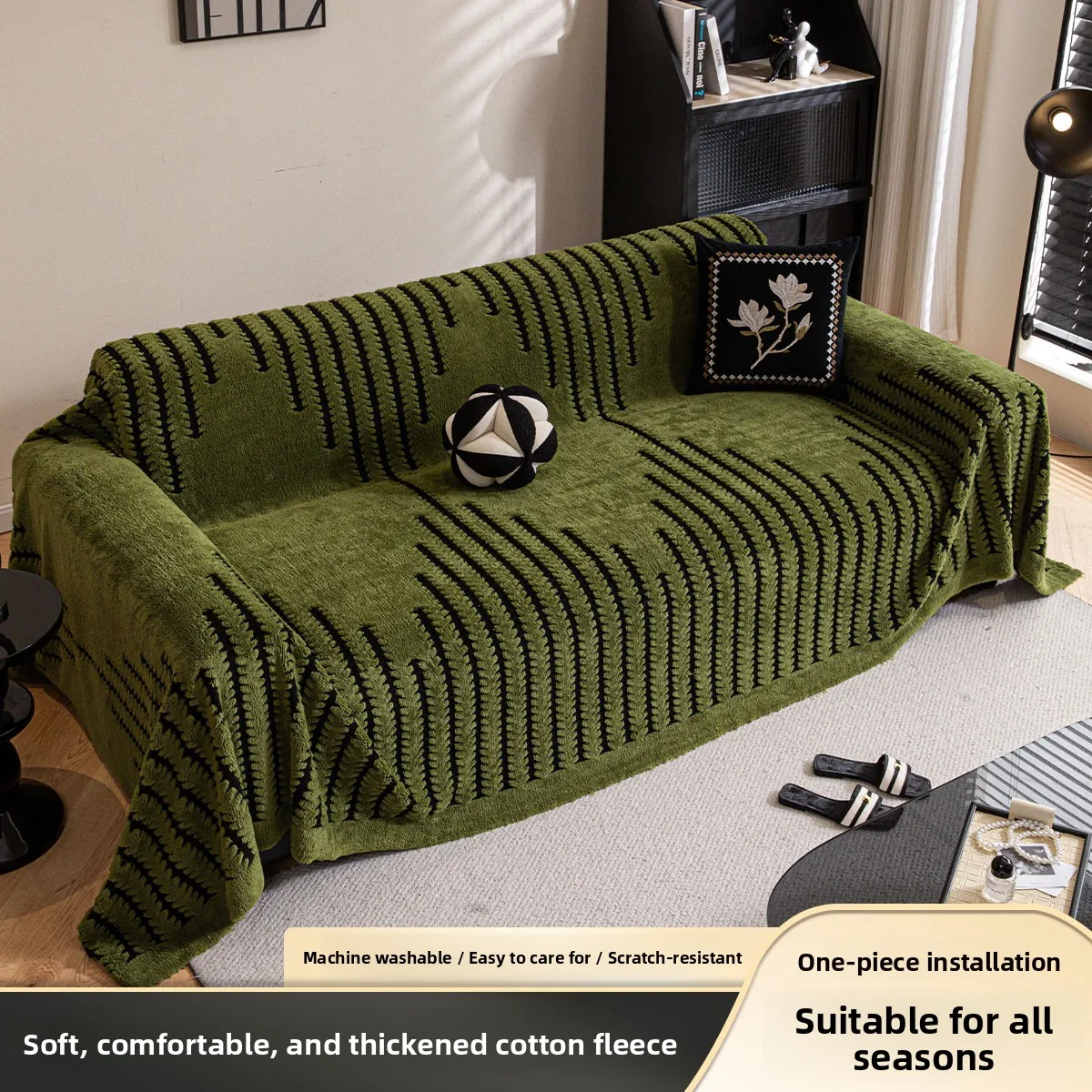 

Чехол для дивана в стиле ретро, ткань, полная упаковка, защита для дивана, стеганое буксировочное одеяло для дивана, удержание тепла, хлопковая бархатная мантия для дивана