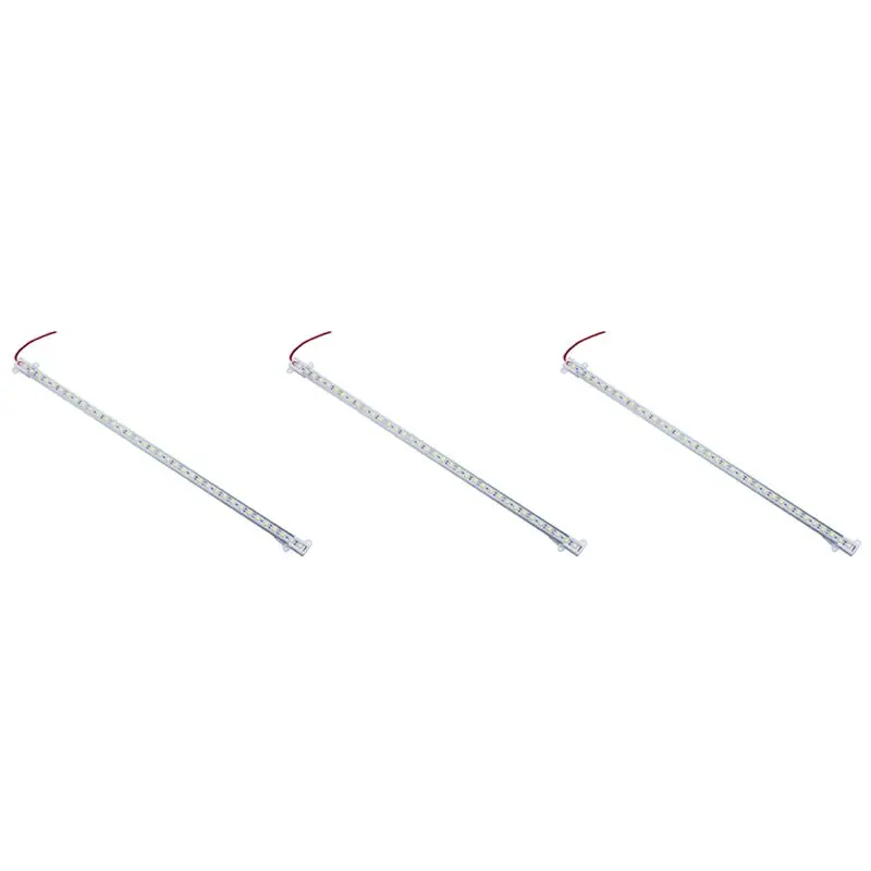 

N84R 3 Pcs 50CM 5050 SMD 36 LED Day White Aluminium Rigid Strip Bar Light Lamp