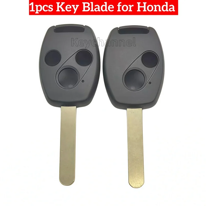 

keystar 1pcs 2 3 Buttons Car Key Remote Shell HON66 Key Blank Shell for Honda Jazz Civic Accord Replacement Shell No logo