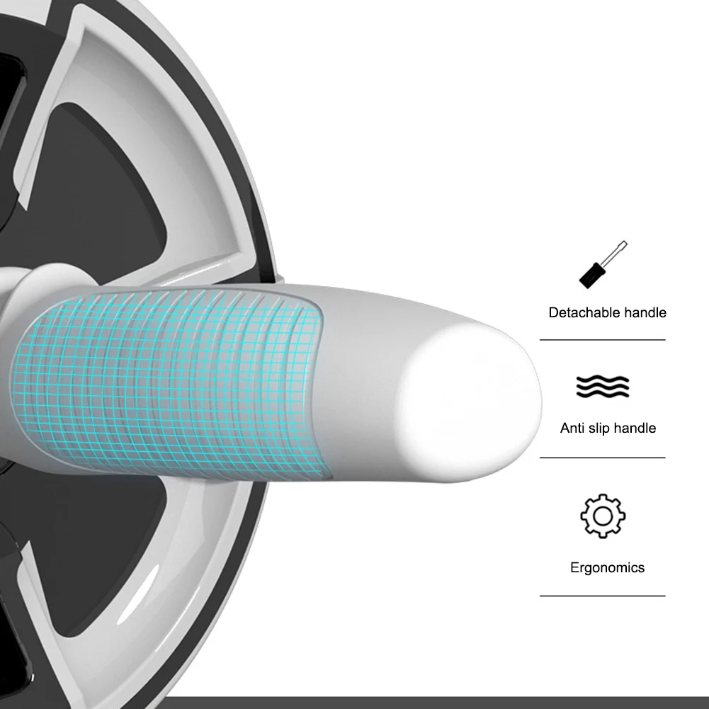 복부 반동 코어 근력 트레이너, 미끄럼 방지 체조 휠, 탈착식 롤러 휠, 가정 및 체육관 피트니스 장비
