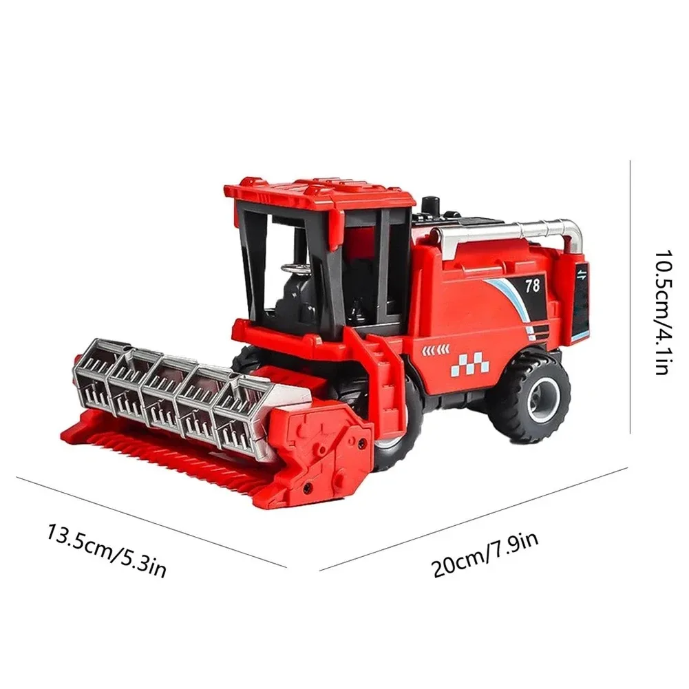 Friction Powered Combine Harvester Farm Toys Agricultural Vehicles Toys Simulation Harvester Car Toy for Kids