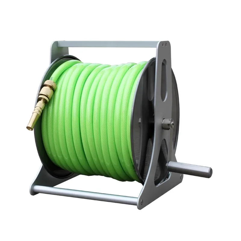 2025 إطار تخزين أنابيب المياه من الفولاذ المقاوم للصدأ للاستخدام المنزلي مع خرطوم مرن لسقي الحديقة