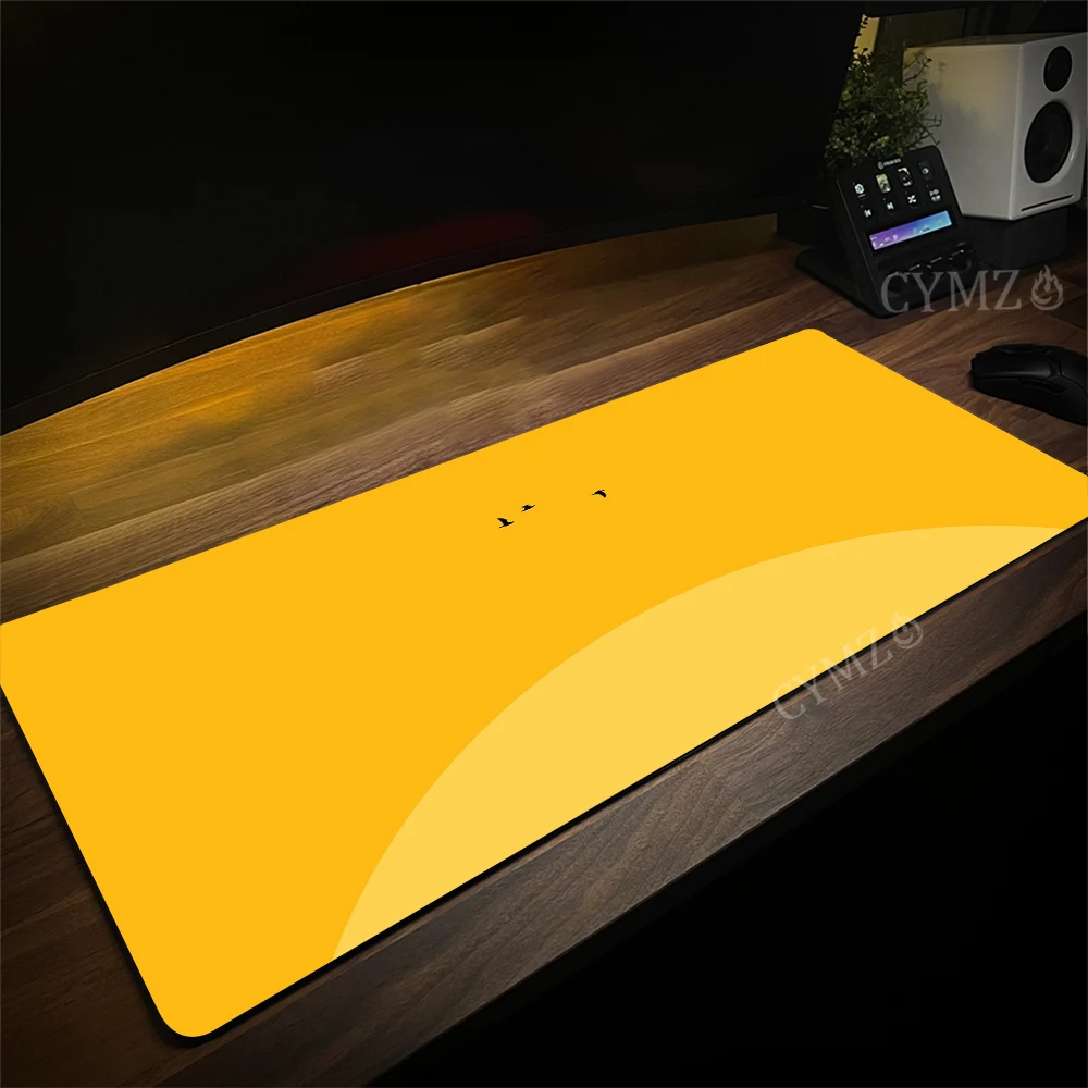 

Дизайн силуэта заката Коврик для мыши Настольный коврик с прошитыми краями Резиновый противоскользящий Прочные аксессуары для ПК Игровые коврики maus pad rug