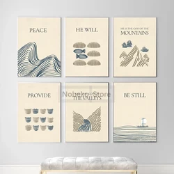 Jesus Poster Bible Art Encouraging Bible Verse Christian Prints Canvas Painting Wall Art Pictures Home Room Religious Decoration