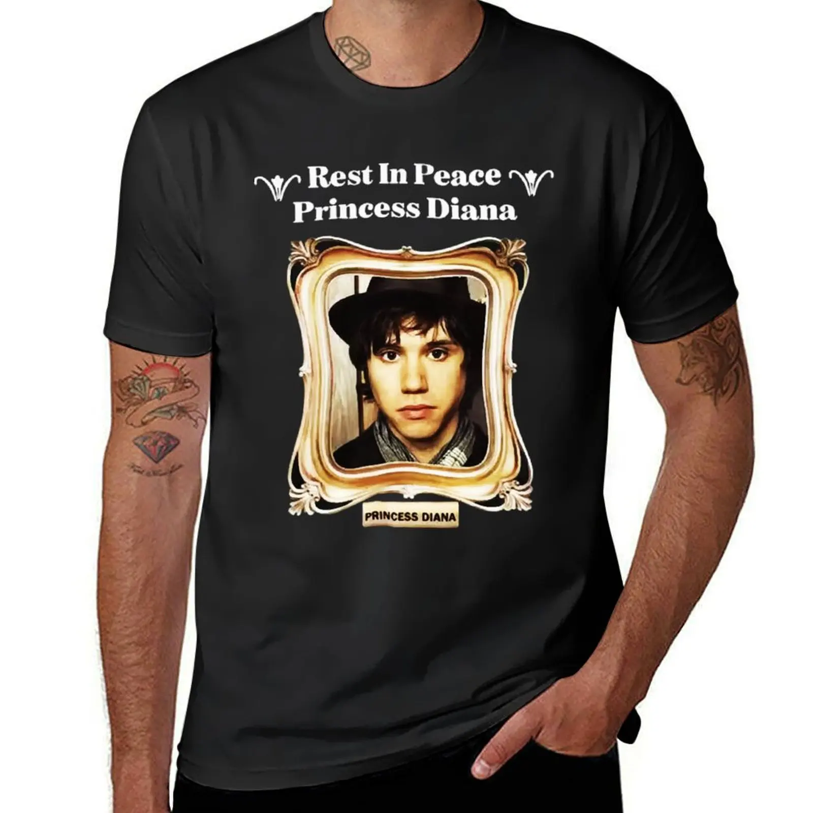 Rest In Peace Princess Diana Ryan Ross T-Shirt anime summer top oversized summer tops mens t shirts casual stylish