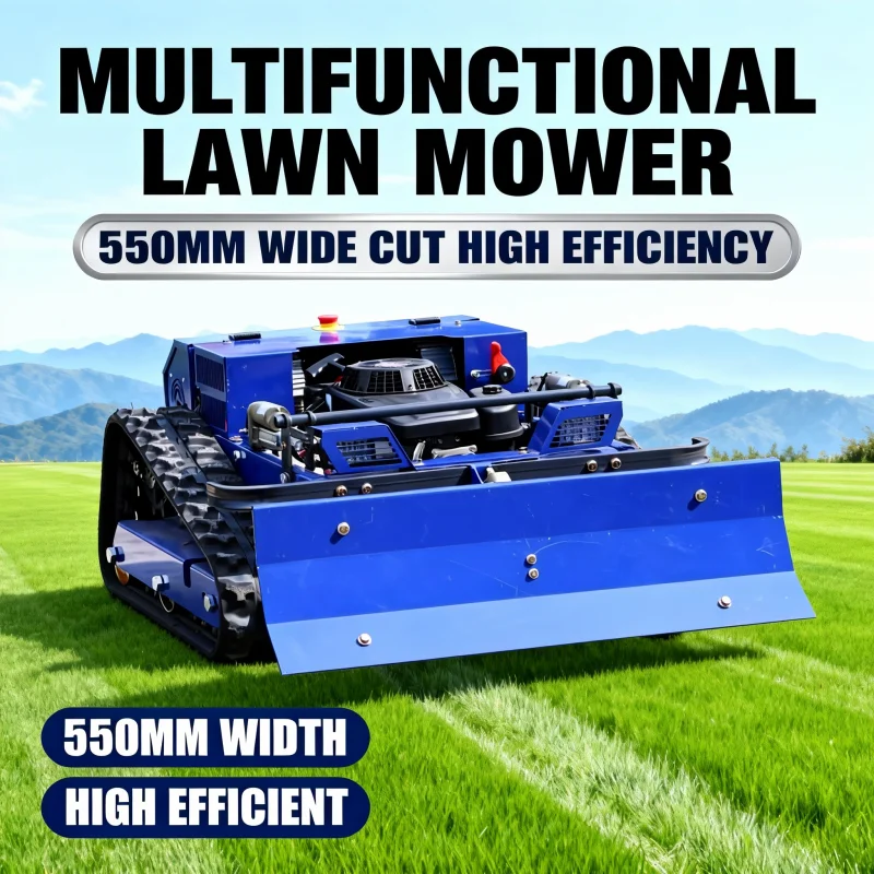 

Customized Remote Controlled All-Terrain Crawler Robot Mower Large Area Lawn Weeder for Farm Business & Orchard Clearing