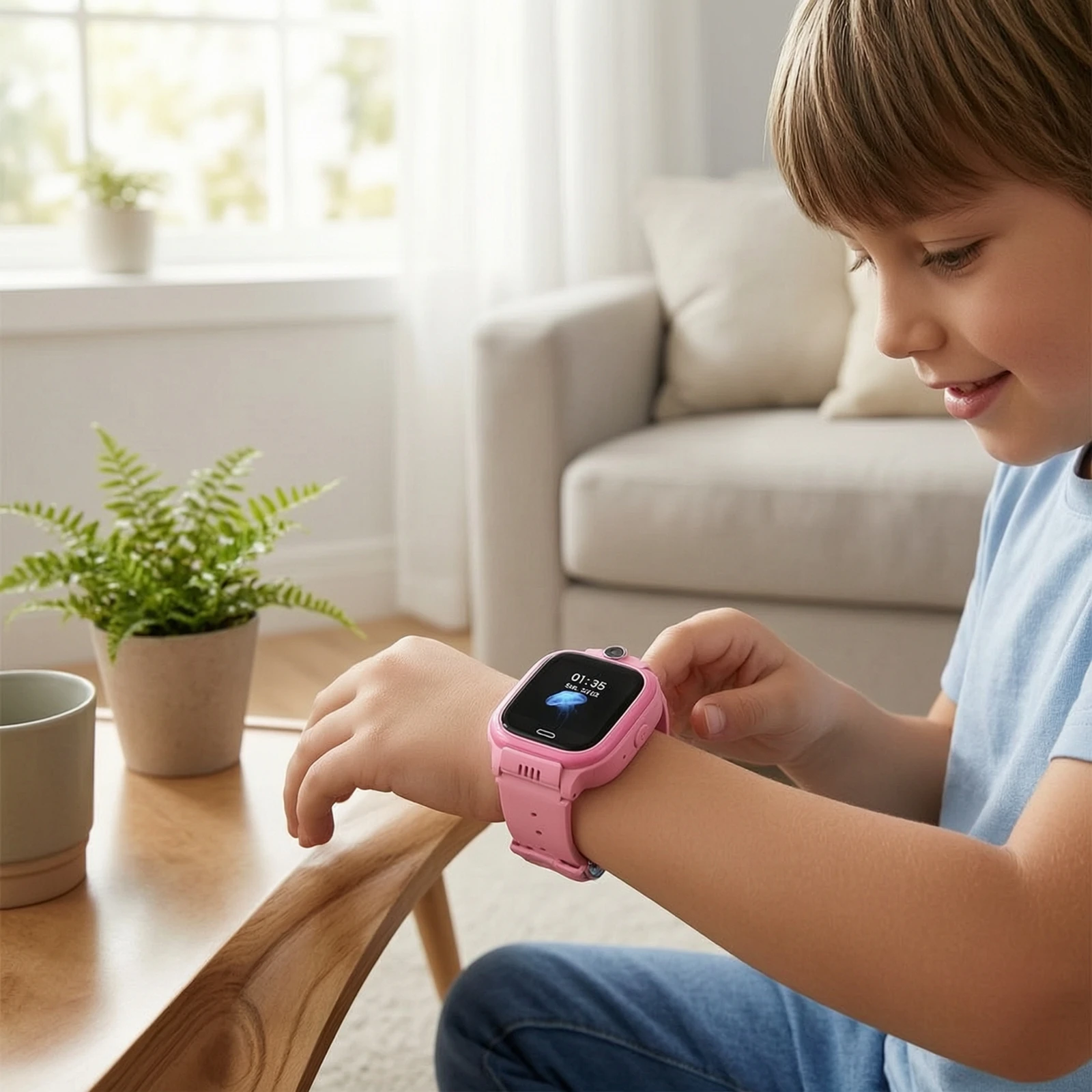 Smart Watch with Call Function Digital Smartwatch with Camera for Children, Outdoor Play, School