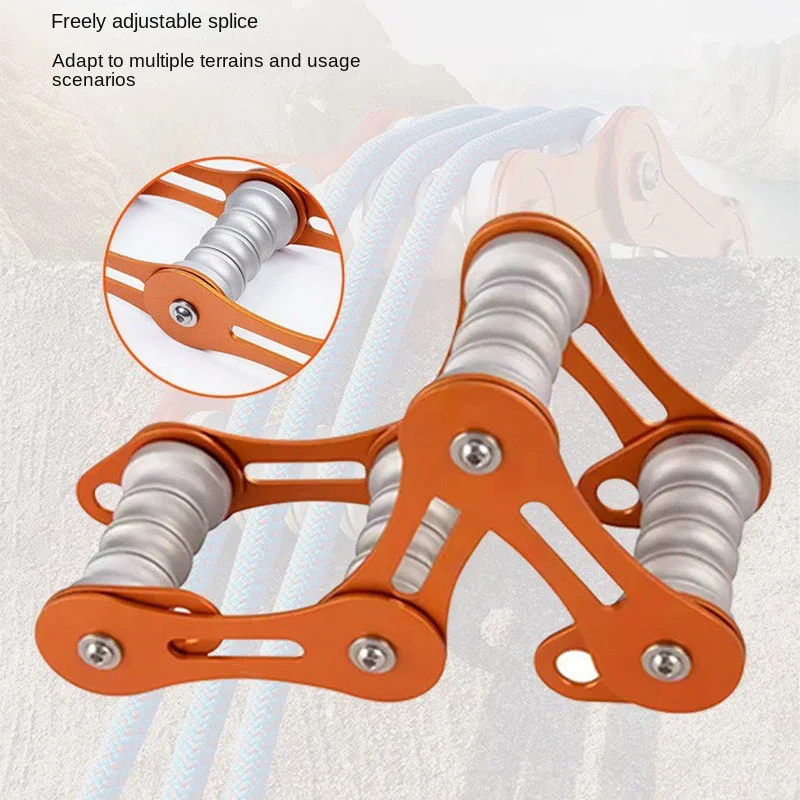 

Customizable Bearing rope protector, rope anti-wear rope sleeve, corner protector, rock climbing high-altitude