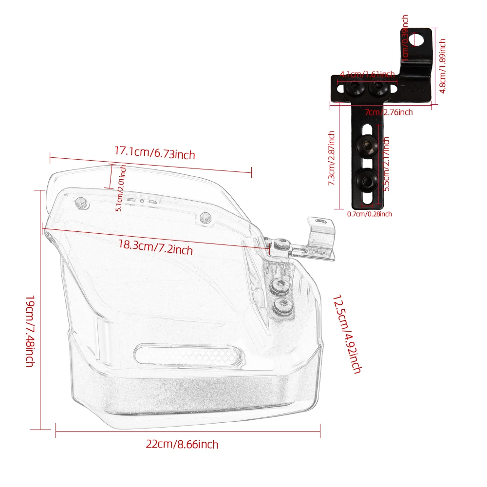 Parabrezza della protezione della protezione della mano dello scudo del paramano del motociclo universale per Suzuki DR250 DJEBEL Yamaha XMAX 125 250 400 300 VMAX