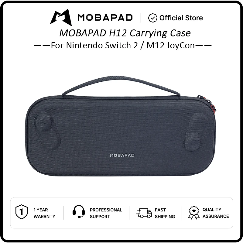 MOBAPAD Carrying Case Storage Bag with 12 Cartridge Slots for Mobapad M12 HD/M12S & Switch 2 Zipper Shell Protective Cover