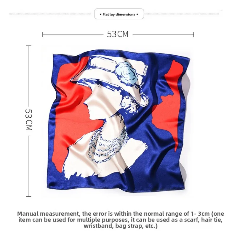 

100% mulberry Silk Scarf Luxury Satin Neck Scarf for Women Versatile Accessory as Headband Bag Tie Neckerchief for Casual