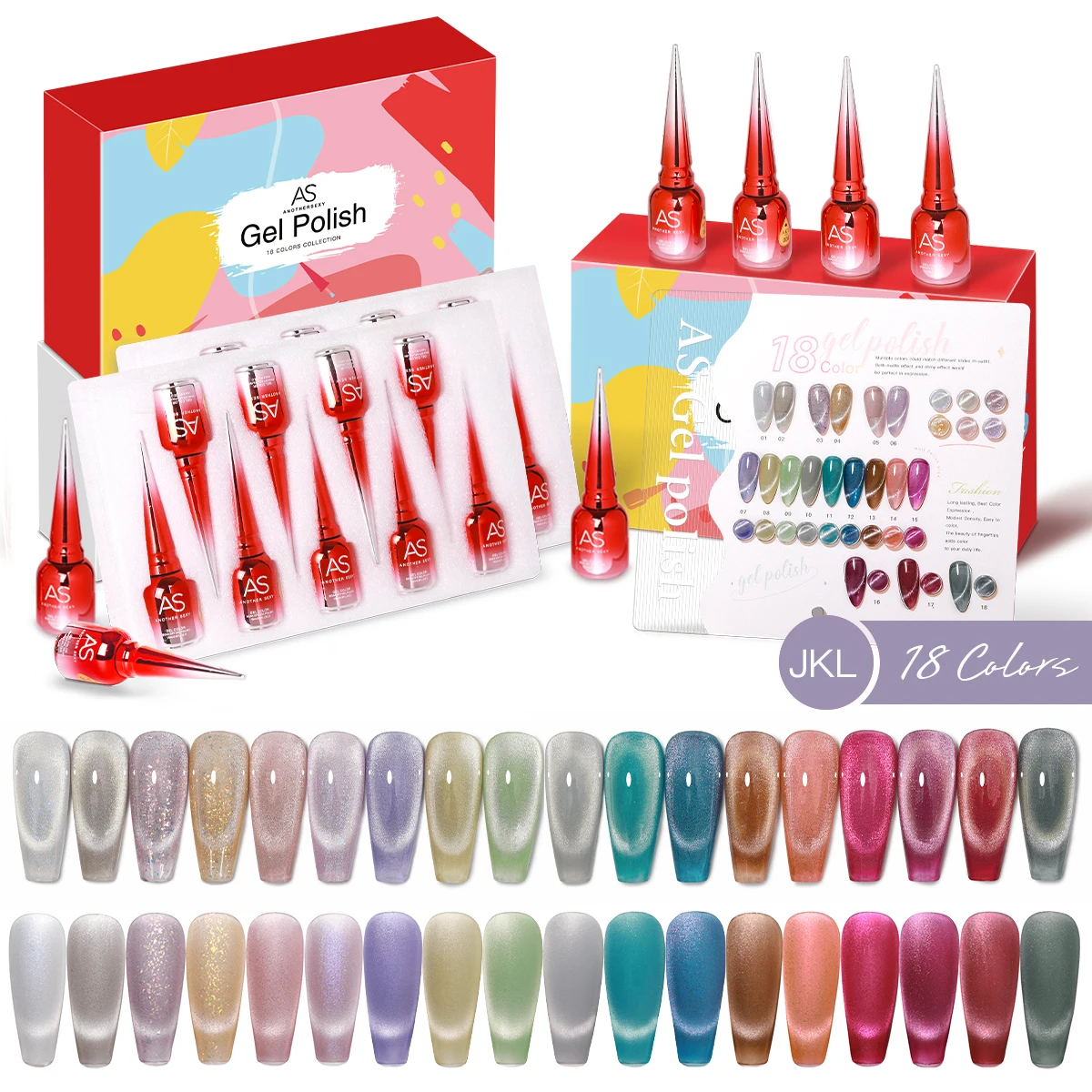 AS 15ml autunno autunno Gel smalto per unghie Set giallo arancione marrone inverno colore Soak Off UV LED Manicure Gel vernice Kit 18 pezzi